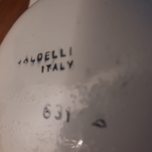 70's BALDELLI Tray Signed Numbered Yellow Green Orange Italian Pottery MCM Mod - Picture 7 of 10